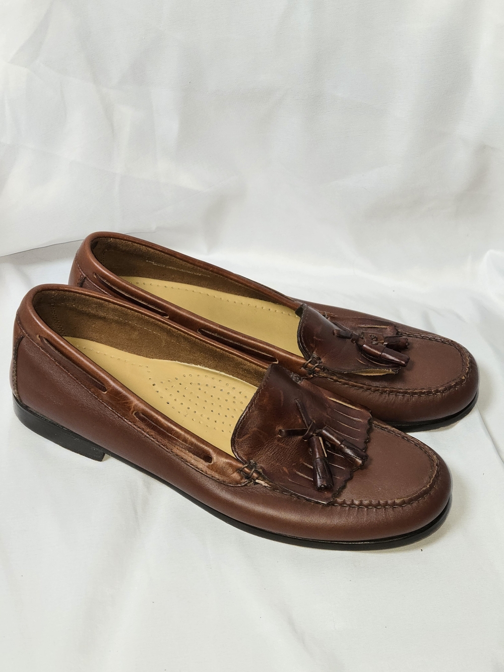 G.H. Bass & Co. Jackie Brown Leather Tassel Loafers